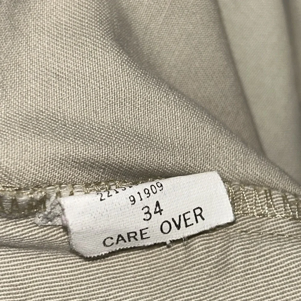 Vintage Polo Ralph Lauren Andrew Short Mens 34 Beige Pleated Chino  Casual Prep